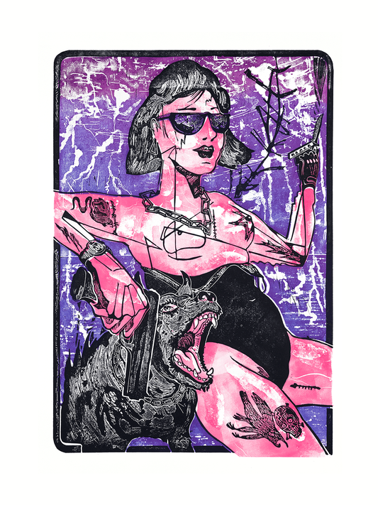 Sunburned II (Girl with a Gun) - Giclée